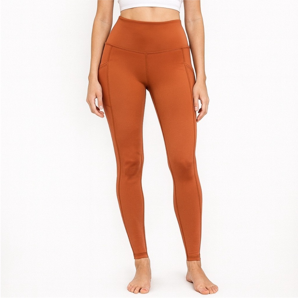 Aerie Offline Size Small 7/8 High-Rise Burnt Orange Leggings.